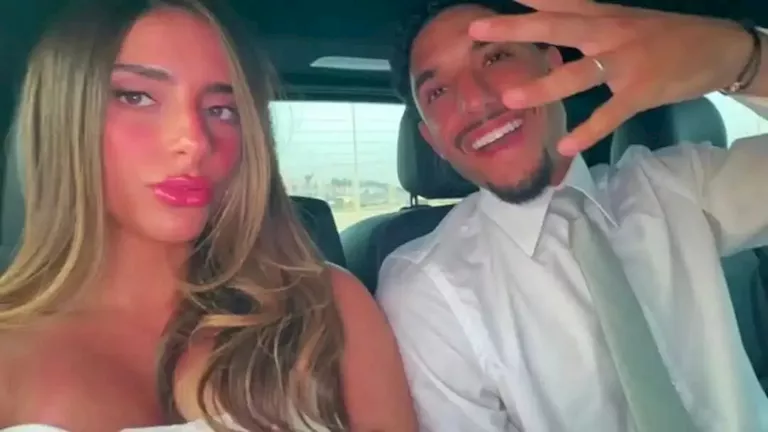 عمر مرموش يخطف الأنظار بأول ظهور مع زوجته قبل الزفاف