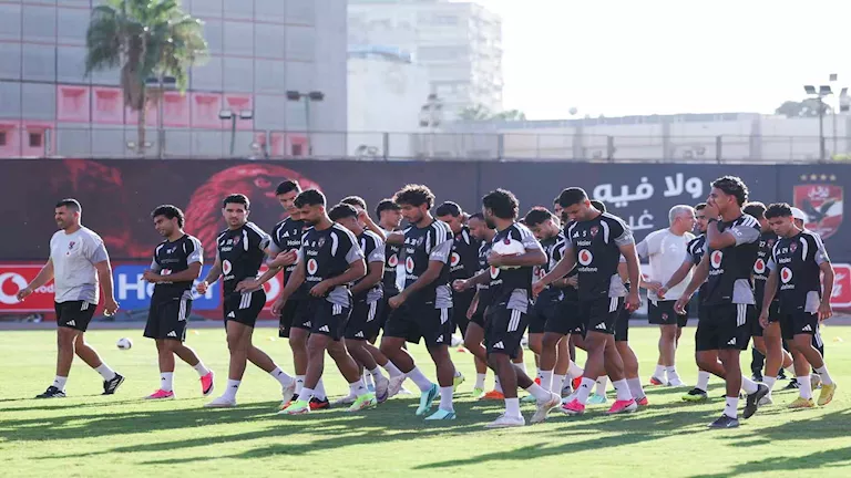 تفاصيل مران الأهلي قبل مواجهة أبو قير للأسمدة بالدوري